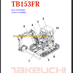 TAKEUCHI TB153FR Compact Excavator Parts Manual