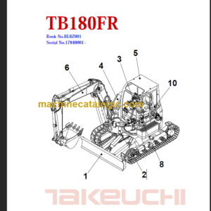 TAKEUCHI TB180FR Compact Excavator Parts Manual