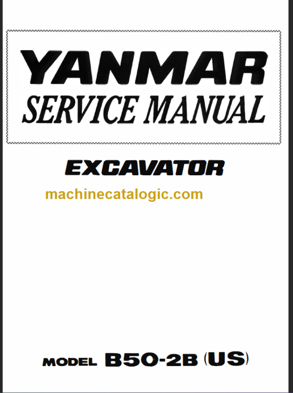 YANMAR B50-2B SERVICE MANUAL