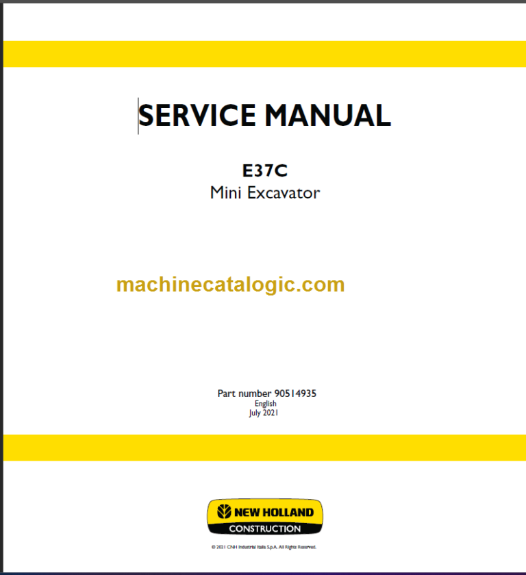 NEW HOLLAND E37C SERVICE MANUAL