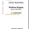 KOMATSU CX DX20 EX PERKINS ENGINE SHOP MANUAL
