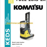 KOMATSU FB12-20RJ-2R SPARE PARTS LIST