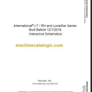 NAVISTAR LT-RH-LONESTAR INTERACTIVE SCHEMATICS