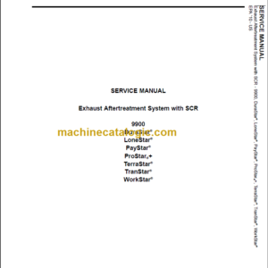 NAVISTAR Exhaust Aftertreatment System with SCR 9900 SERVICE MANUAL