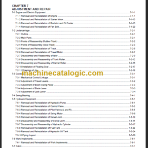 YANMAR VIO27-6 SERVICE MANUAL