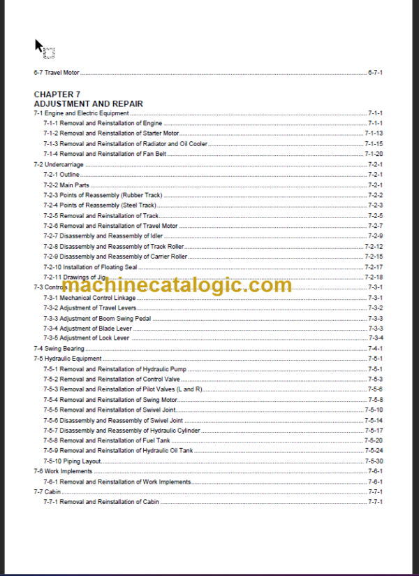 YANMAR VIO27-6 SERVICE MANUAL