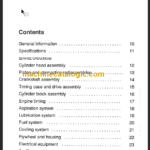 KOMATSU CX DX20 EX PERKINS ENGINE SHOP MANUAL