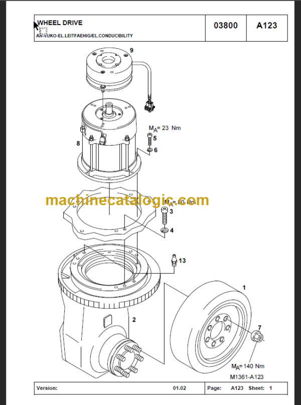 KOMATSU FB12-20RJ-2R SPARE PARTS LIST