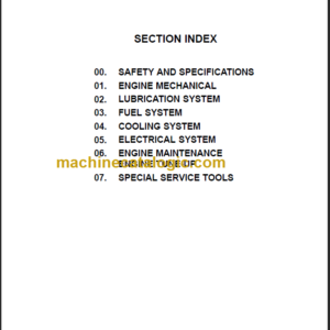 KOMATSU FG33S FG35S(Z) FG40S(Z) SHOP MANUAL