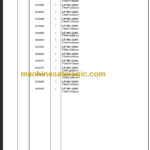 KOMATSU FB12-20RJ-2R SPARE PARTS LIST