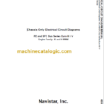 NAVISTAR FE-SCF BUS ELECTRICAL CIRCUIT DIAGRAMS
