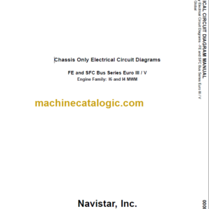 NAVISTAR FE-SCF BUS ELECTRICAL CIRCUIT DIAGRAMS