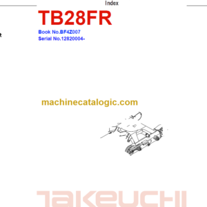 TAKEUCHI TB28FR Mini Excavator Parts Manual