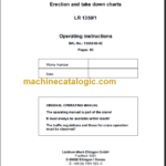 LIEBHERR LR1350-1 OPERATING MANUAL