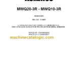 KOMATSU MWQ20-3R MWQ10-3R PARTS CATALOGUE