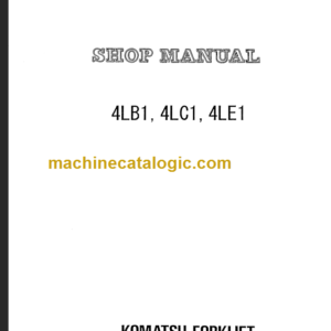 KOMATSU 4LB1 4LC1 4LE1 SHOP MANUAL