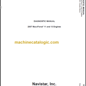 NAVISTAR MAXXFORCE11-13 ENGINE DIAGNOSTIC MANUAL