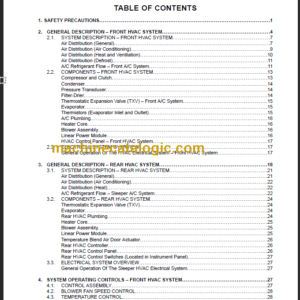 NAVISTAR HEAT VENTILATION SERVICE MANUAL