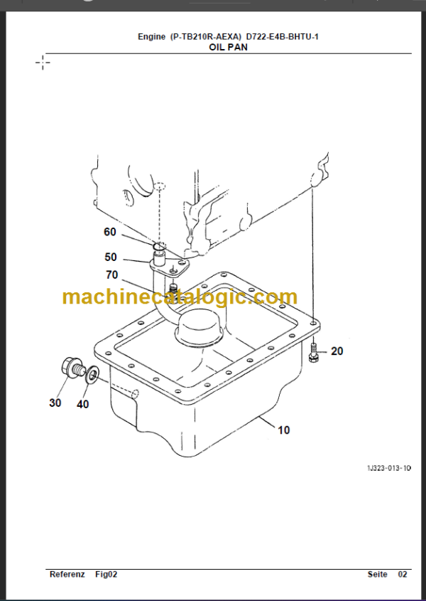 TAKEUCHI TB210R Mini Excavator Parts Manual