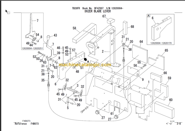 TAKEUCHI TB28FR Mini Excavator Parts Manual