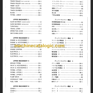 TAKEUCHI TB36 Compact Excavator Parts Manual