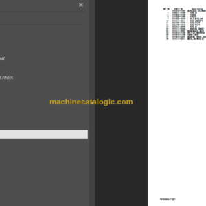 TAKEUCHI TB219 Mini Excavator Parts Manual Engine