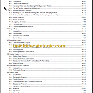 YANMAR C30-2 SERVICE MANUAL