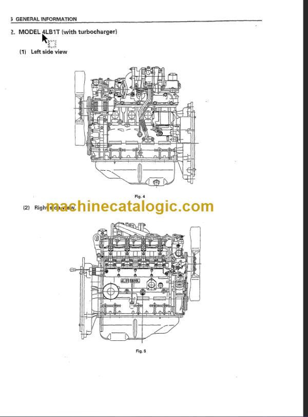 KOMATSU 4LB1 4LC1 4LE1 SHOP MANUAL