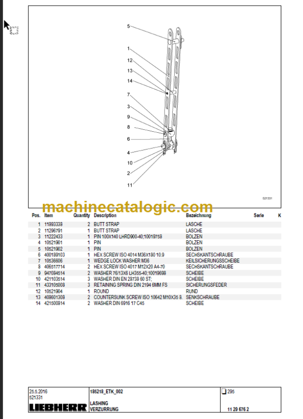 LIEBHERR HS8130 HD PARTS CATALOGUE