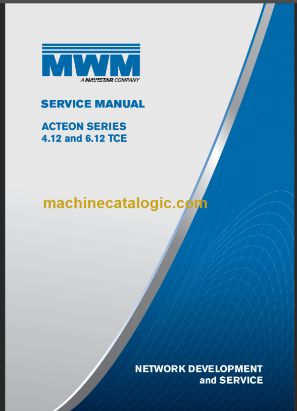 NAVISTAR MWM 4.12-6.12 TCE ACTEON SERVICE MANUAL