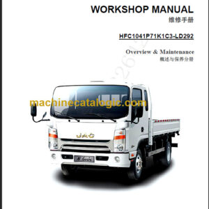 JAC MOTORS HFC1041P71K1C3-LD292 WORKSHOP MANUAL