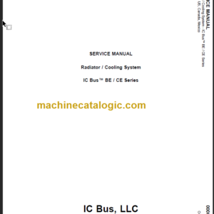 NAVISTAR IC BUS BE-CE RADIATOR SERVICE MANUAL