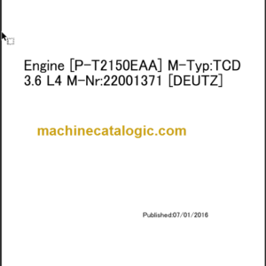 TAKEUCHI TB2150 Compact Excavator Parts Manual Engine