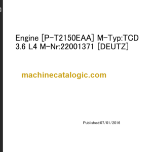 TAKEUCHI TB2150R Compact Excavator Parts Manual