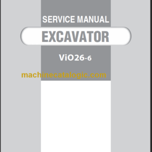 YANMAR VIO26-6 SERVICE MANUAL