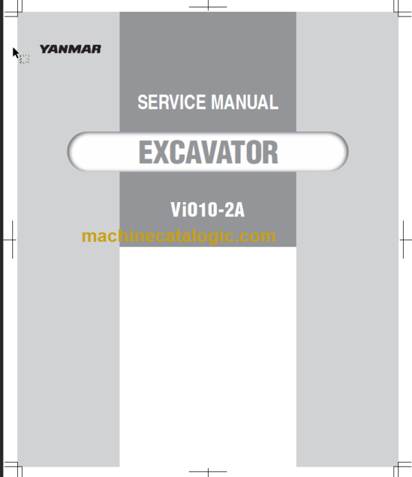 YANMAR VIO10-2A SERVICE MANUAL