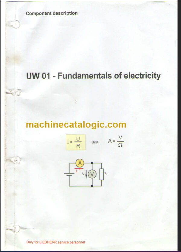 LIEBHERR UW01 Fundamentals of electricity