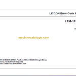 LIEBHERR LTM1130 5.1 ERROR CODE MANUAL RK
