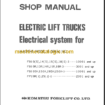 KOMATSU FB10-14S-15S-18S SHOP MANUAL