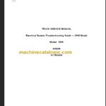NAVISTAR 3300 TRUCK SERVICE MANUAL