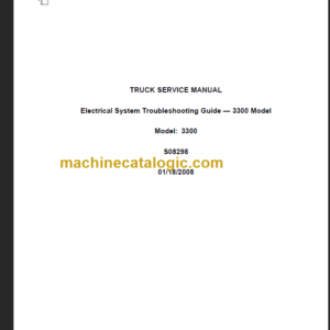 NAVISTAR 3300 TRUCK SERVICE MANUAL