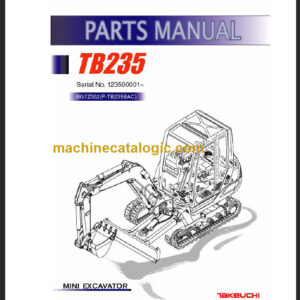 TAKEUCHI TB235 Compact Excavator Parts Manual