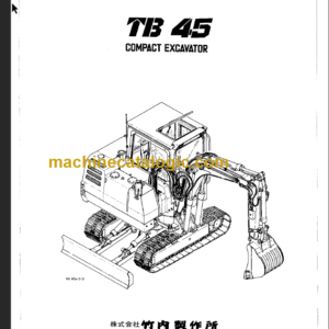 TAKEUCHI TB45 Compact Excavator Parts Manual