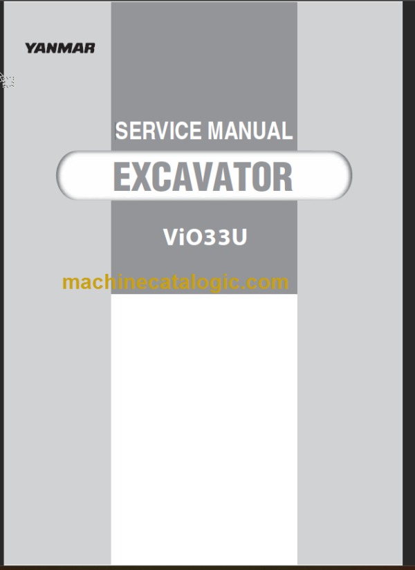 YANMAR VIO33U SERVICE MANUAL