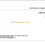 LIEBHERR LTM1350 6.1 ERROR CODE MANUAL