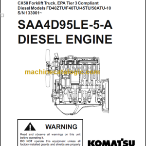 KOMATSU SAA4D95LE-5-A SERVICE MANUAL