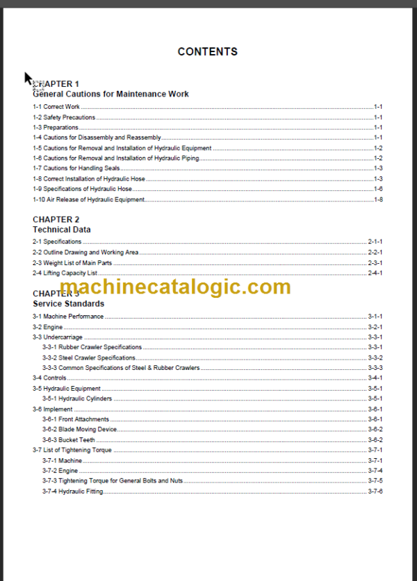 YANMAR VIO33U SERVICE MANUAL