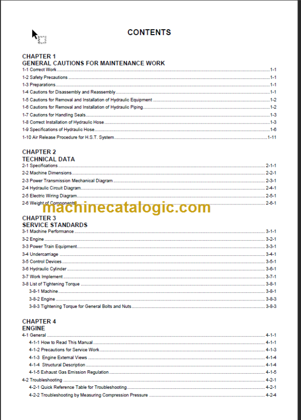 YANMAR SC30R-2 SERVICE MANUAL