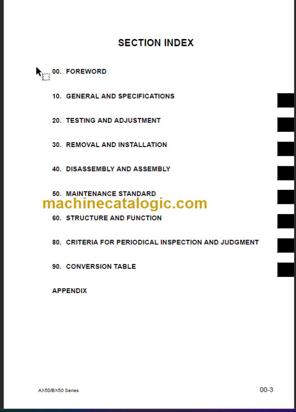 KOMATSU FG10 15(H) 18(H)-21 SHOP MANUAL