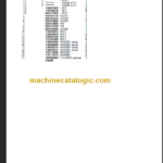 TAKEUCHI TB016 Compact Excavator Parts Manual